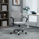 image 2 of HOMCOM Executive Office Chair High Back Mesh Back Seat Desk Chairs, Light Grey