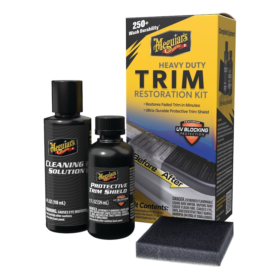 image 1 of Meguiar's Heavy Duty Trim Restoration Kit Black Plastic G250100EU