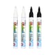image 1 of Artline Glassboard Markers Black & White 4Pack