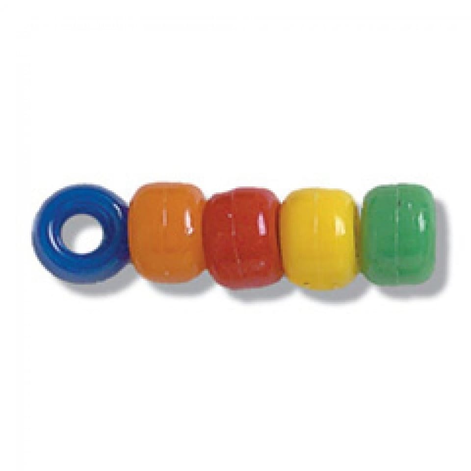 Trimits Opaque Assorted Crow Beads for Embroidery & Jewellery Making - per pack of 100
