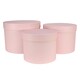 image 1 of Round Pale Pink Hat Boxes - Pack of 3