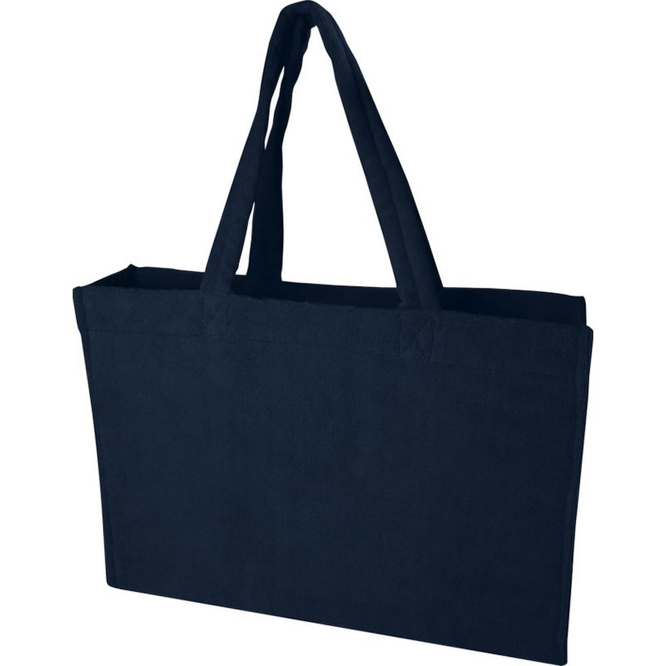 image 1 of Floso Siam Terrycloth Beach Recycled 13L Tote Bag - Navy - One Size