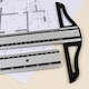 image 10 of 60cm Aluminium T-Square Ruler