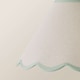 image 5 of ValueLights Florie Natural Large Taper Lamp Shade Scallop Green Trim & Bulb | Green