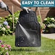 image 8 of Heavy Duty Rubber 4 PCS Car Mat Set Universal Mats Non Slip Cut To Fit Trim