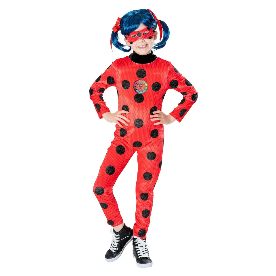 Miraculous Lady Bug Childrens/Kids Costume - Red/Black - 3-4 Years 3