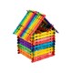 image 5 of Pack of 50 Assorted Colour Wooden Sticks with Grooves 114 x 10 x 2mm