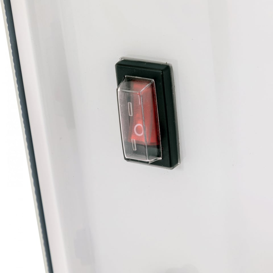 image 1 of 2000W White Glass Free Standing Electric Panel Convector Heater