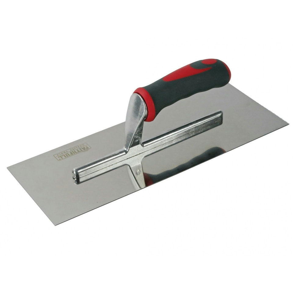 Faithfull Stainless Steel Finishing Trowel - Multi Colour - 13in x 5 in