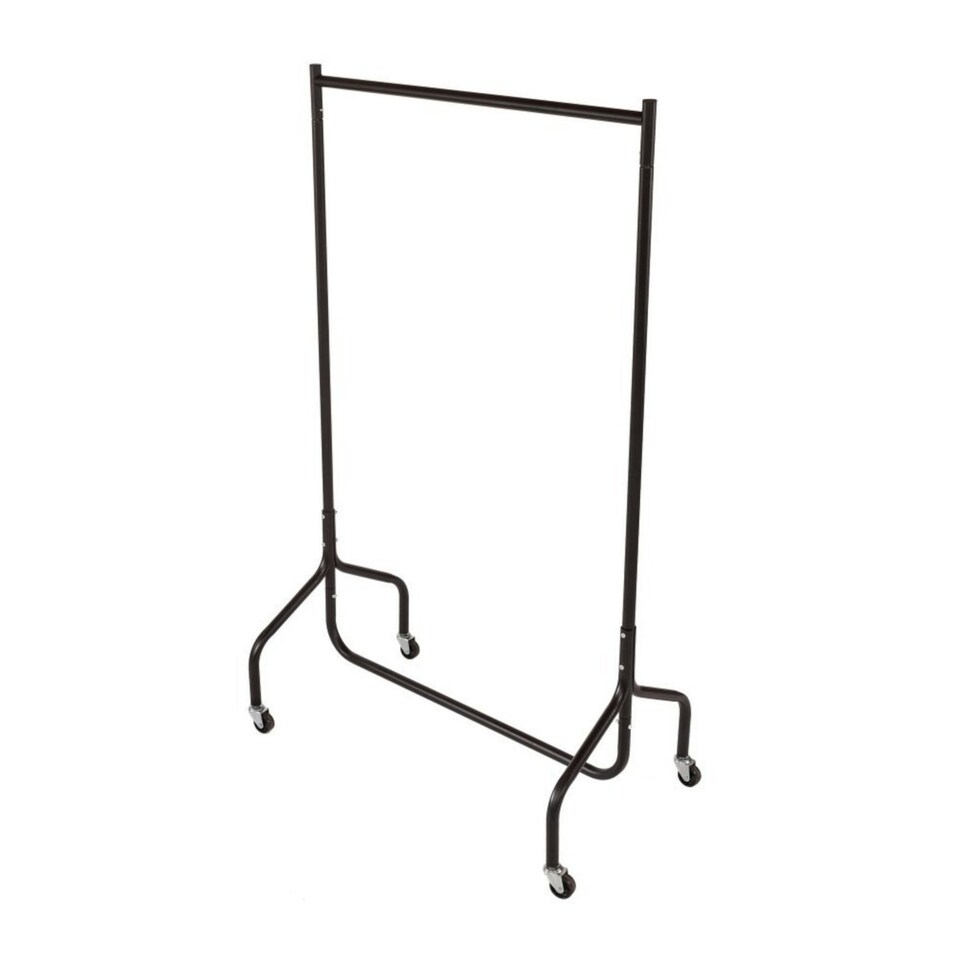 image 1 of Oypla 3ft Garment Clothes Rail Super Heavy Duty All Metal Black Black | One Size