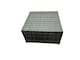 image 3 of Fimous PE Rattan Garden Furniture Set Lounge Double Seat Sofa Coffee Table Set with 3 Stools Dark Grey Mixed
