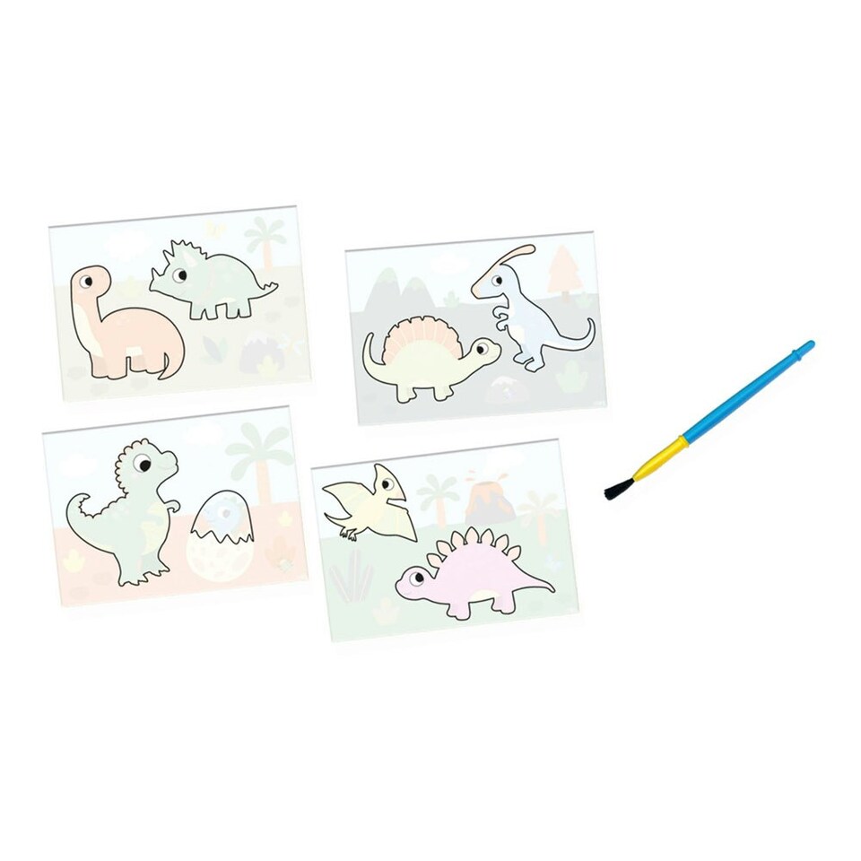image 1 of SES CREATIVE Dinos Colouring with Water Painting Set