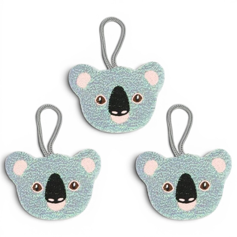 image 1 of Kikkerland Set of Three Koala Scrub Sponges