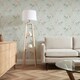 image 3 of Hydrangea Harmony Wallpaper in Sage Green Multi
