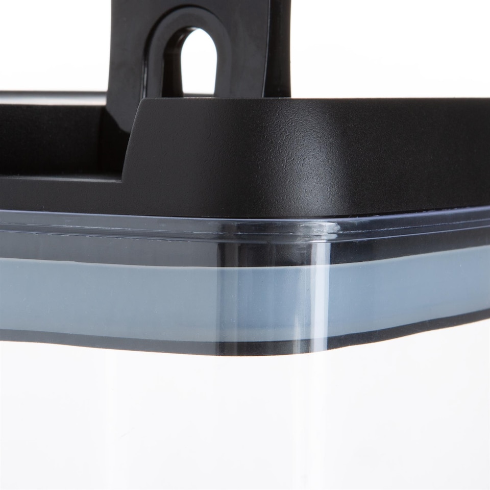 image 1 of Argon Tableware Food Storage Container - 1.9 Litre - Black Airtight Plastic Storage Pantry Food Organiser with Flip Lock Lid