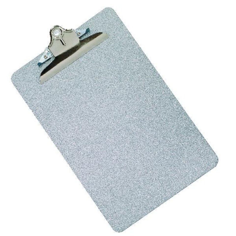 image 1 of Grey Metal Foolscap Clipboards by Q-Connect