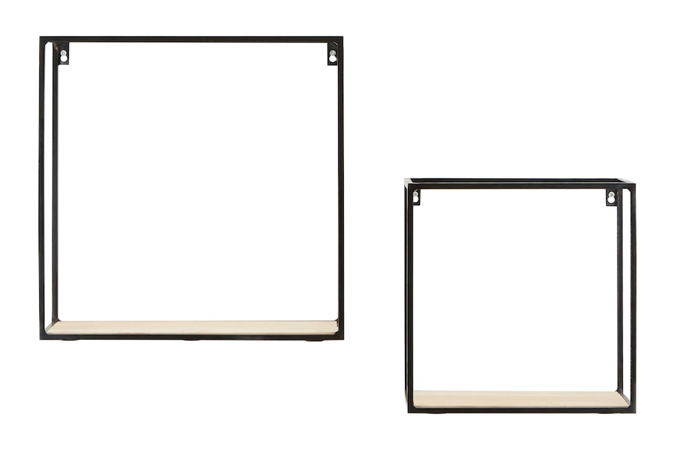 image 1 of Orsina Stylish Cuboid Shelf Unit, Functional Wall Shelves For Bedroom, Durable Vertical Wall Shelf For Livingroom