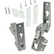 image 9 of SPARES2GO Integrated Hinges compatible with Hettich Fridge Freezer Door Hinge 3905 3362 3363 5.0 41,5 Silver