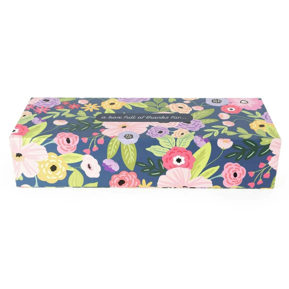 image 1 of Candlelight Thank You Set of 3 Candles Gift Box Floral | Blue | One Size | 1