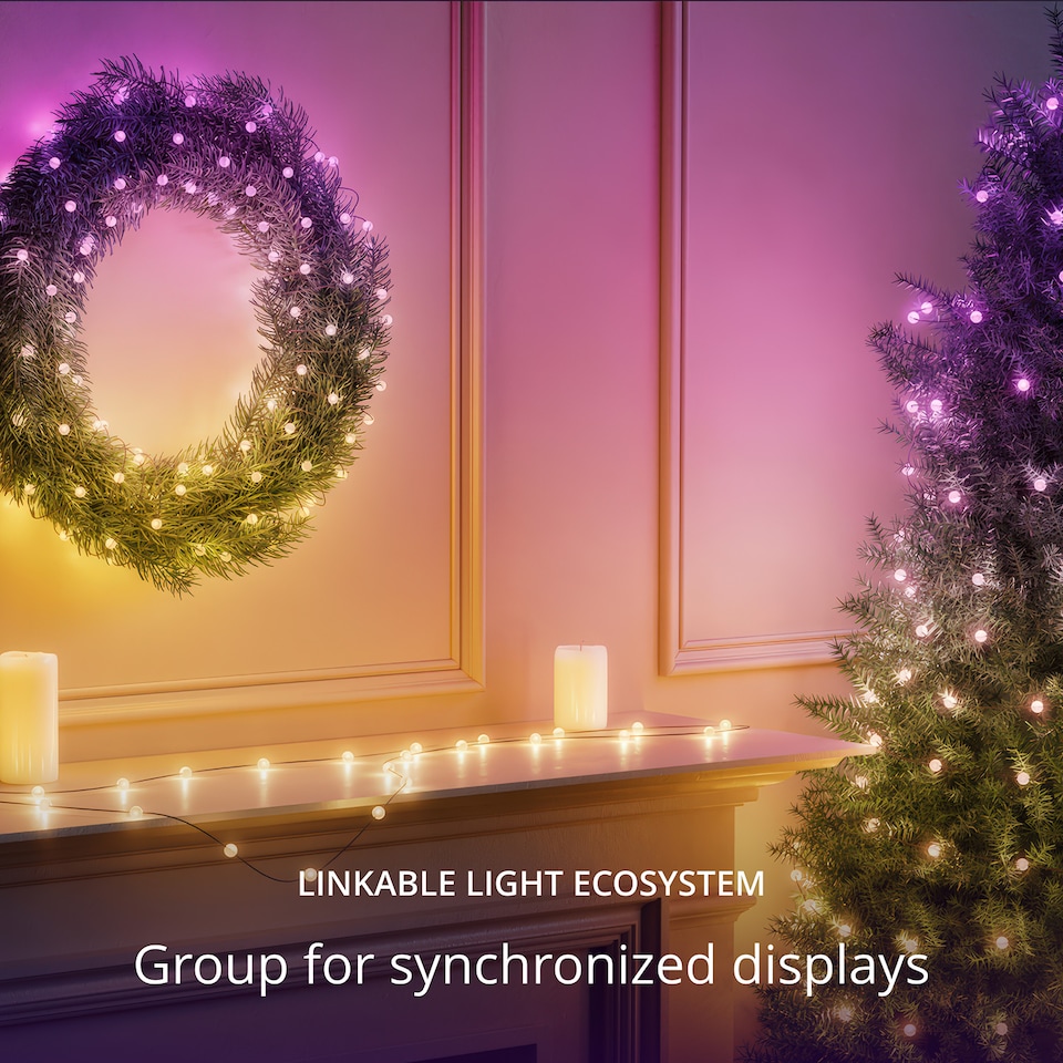 image 1 of Twinkly Strings USB 100 Pearl Shaped 6.5M Clear Wire USB-C