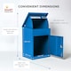 image 9 of SMART PARCEL BOX® Medium Front Access | Blue | 1