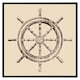 image 2 of Ship wheel (Picutre Frame) Brown | Oak | XS