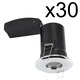 image 2 of Set of 30 - Chrome IP65 Bathroom Recessed Fire Rated Downlights