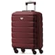 image 1 of Flight Knight 55x40x23cm Cabin Bag, Suitcase for Lufthansa & Over 30 Airlines Including British Airways, EasyJet - Lightweight 4 Wheel Carry On Suitcase | Red | Burgundy | Cabin Bag