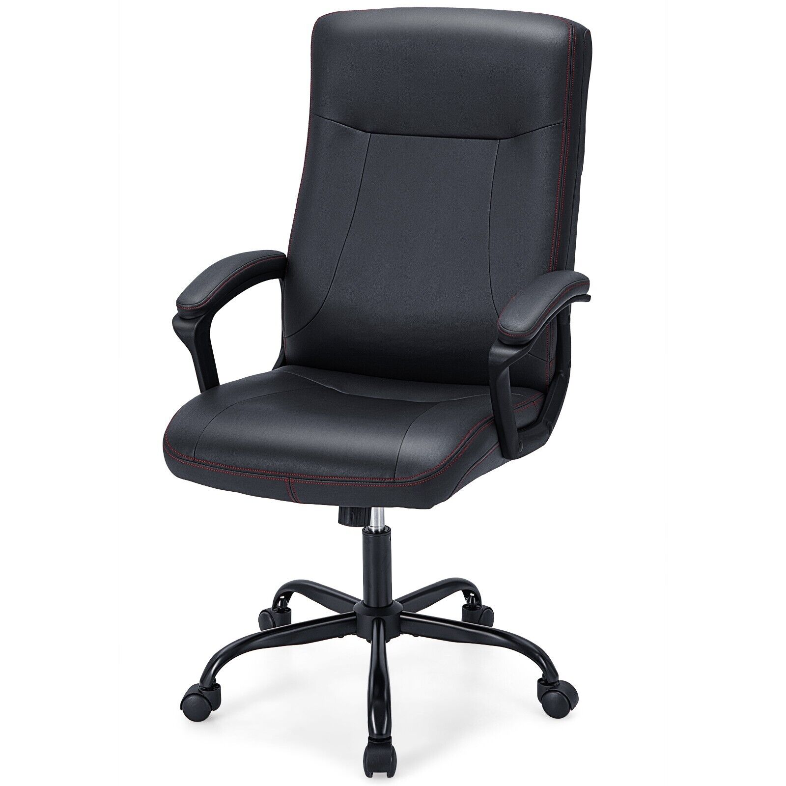 Upholstered Executive Chair Ergonomic Computer Desk Chair 360° Swivel Task Chair