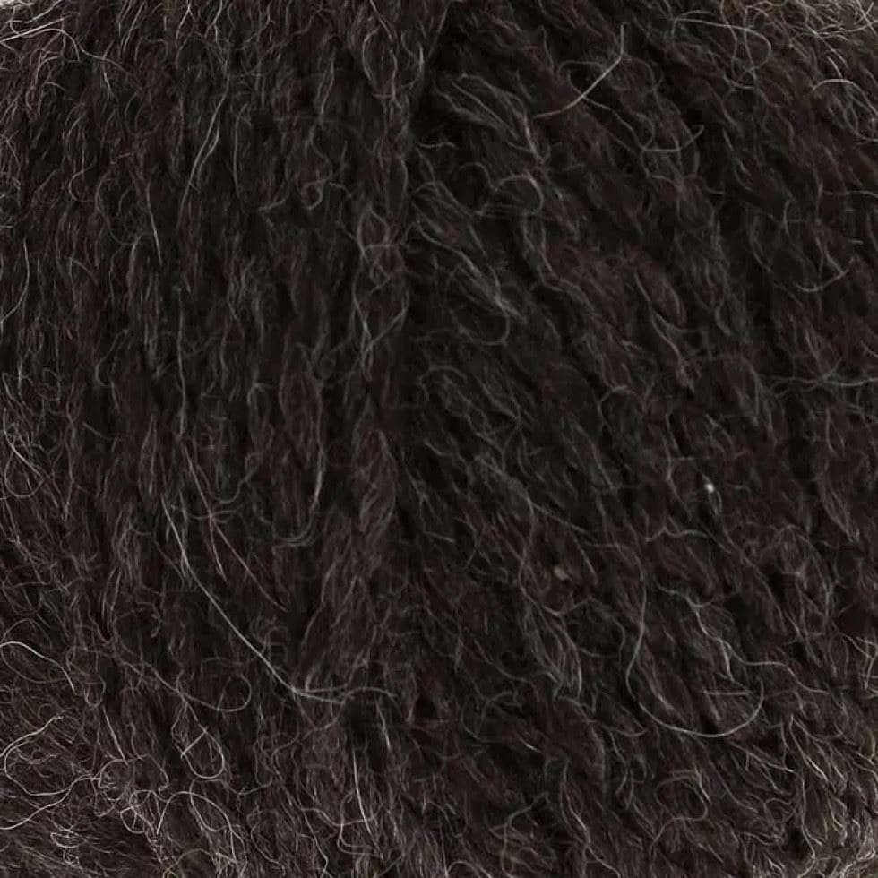 King Cole Black Superfine Alpaca Chunky Yarn (Value Pack 12 x 50g Balls) For Crochet, Knitting - 62m per ball