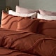 image 2 of OHS Tufted Contour Bedding Set Duvet Cover with Pillowcase | Orange | Rust | Single