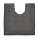 image 2 of Heavyweight Reversible Pedestal Toilet Mat - Charcoal Grey