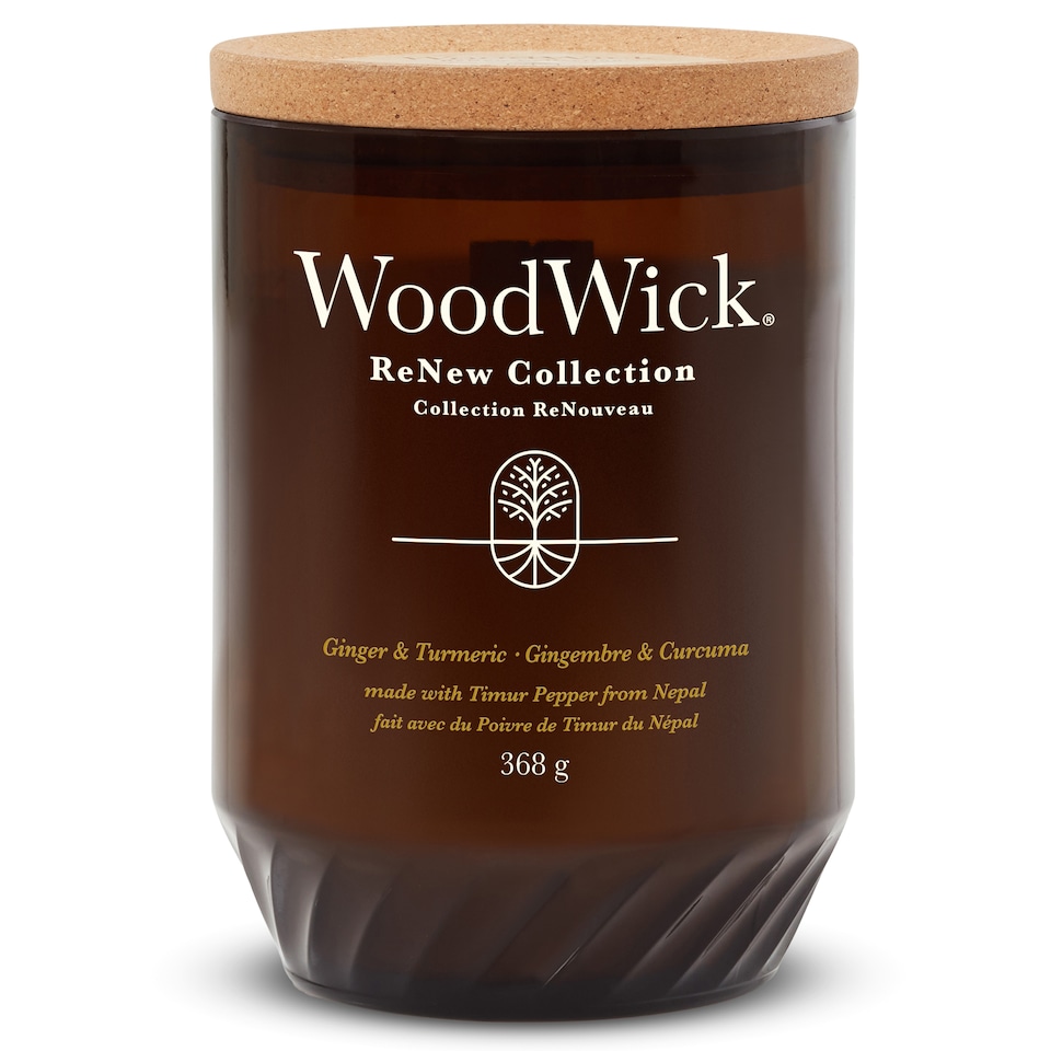 image 1 of WoodWick - Large Renew Candle - Ginger & Tumeric