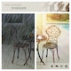 image 7 of Garden Furniture Set with 2 Chairs and 1 Table in a Vintage Bronze Look