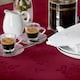 image 2 of Polyester Rose Design Tablecloth | Red | burgundy | 89cm x 89cm