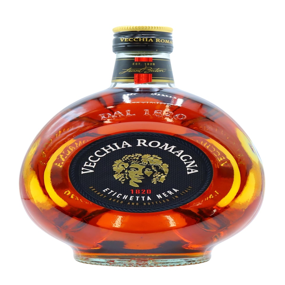image 1 of Vecchia Romagna - Etichetta Nera Brandy | Multi | beautiful luminous coppery antique gold colour | hints of tropical fruit, such as papaya and pineapple, blend with vanilla, cinnamon and cloves | 1