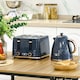image 2 of HOMCOM 1.7L Kettle and Toaster Set with Defrost Reheat and Crumb Tray Blue