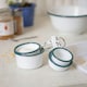 image 5 of Argon Tableware 4pc White Enamel Measuring Cups Set - Green Green | One Size