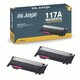 image 4 of 2x Compatible HP 117A Magenta Toner Cartridges Pink