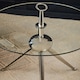 image 4 of Interiors by Premier Clear Glass Stainless Steel Silver Frame Side Table Silver