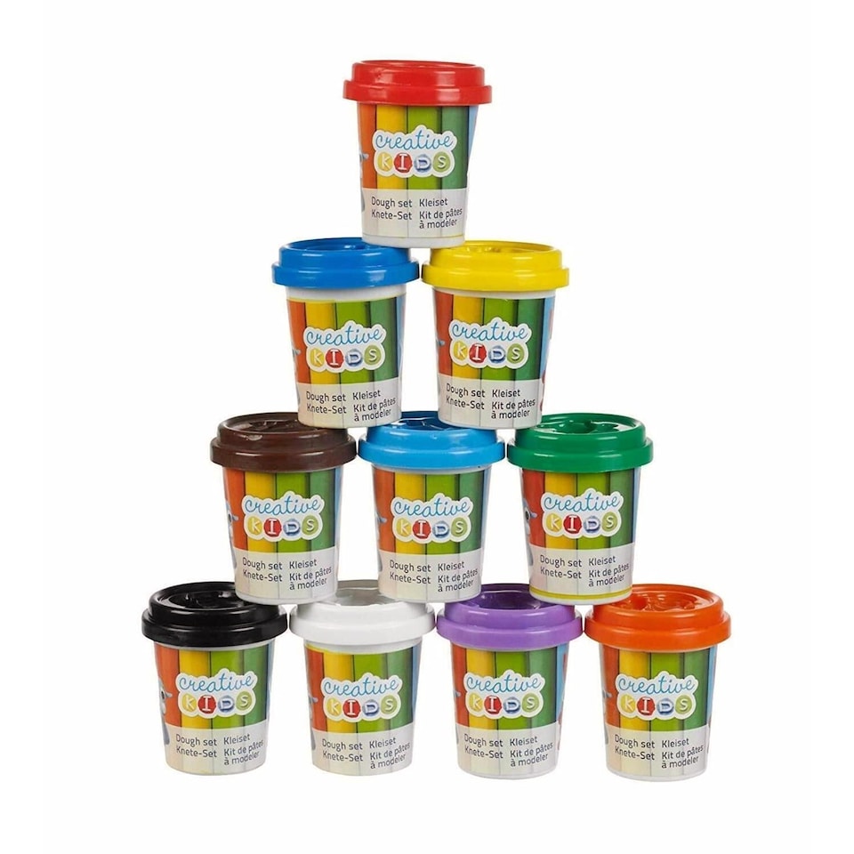 image 1 of The Magic Toy Shop Kids Modelling Clay Dough Set 22 Piece Craft Play Kit