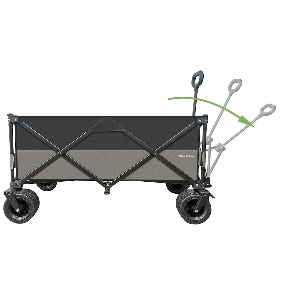 image 1 of 70L Foldable Utility Trolley Garden Home Camping Festivals No Assembly 100kg Load