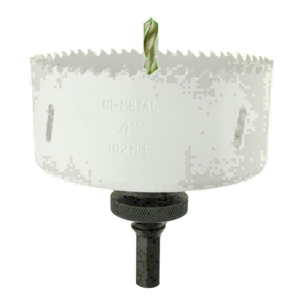 image 1 of 102mm HSS Hole Saw Holesaw Bi-Metal Blade Cutter Drill And Drill Adaptor Arbor