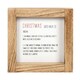 image 1 of Something Different Definition Wooden Christmas Door Sign - White/Brown - One Size