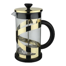 Café Olé Classico Cafetière, Gold, 800ml / 6 Espresso Cups, French Press Coffee Maker