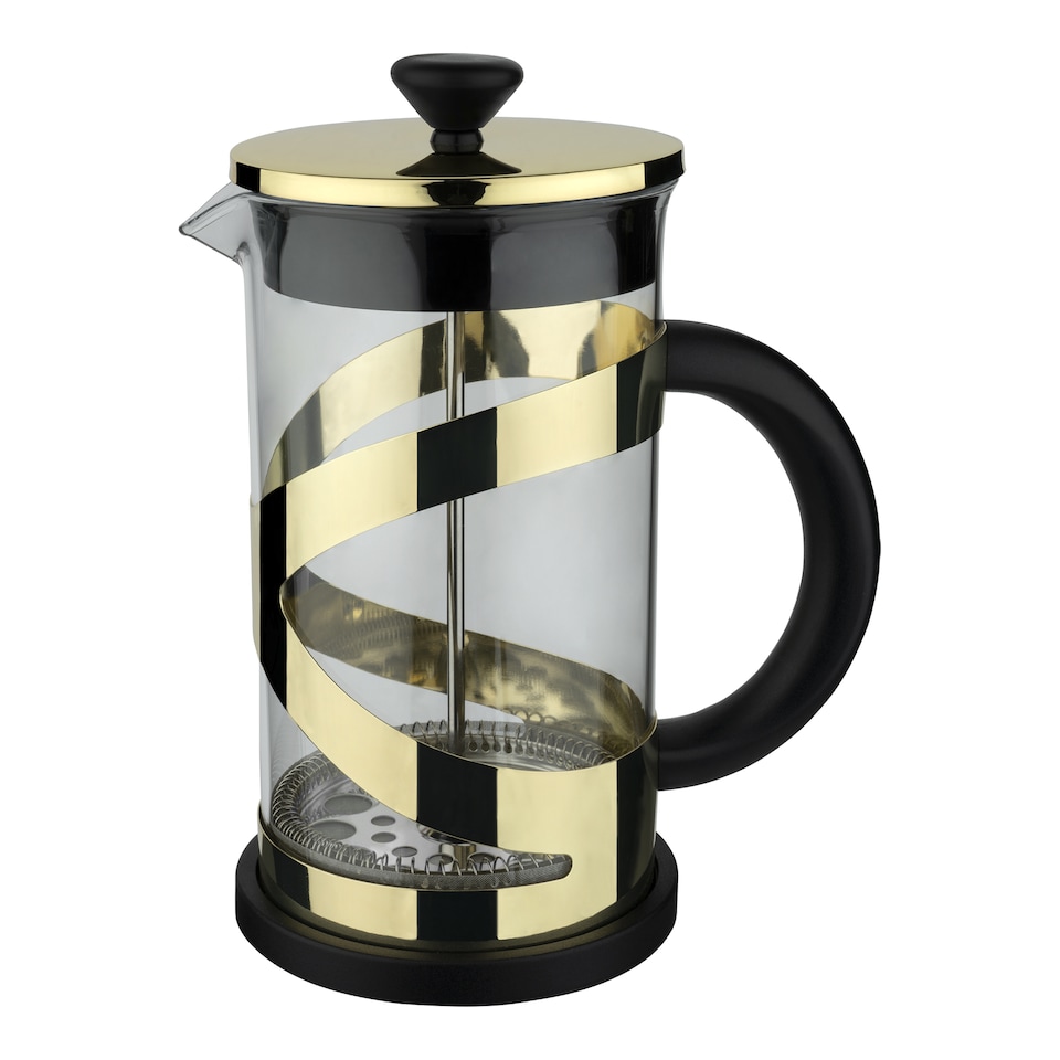 image 1 of Café Olé Classico Cafetière, Gold, 800ml / 6 Espresso Cups, French Press Coffee Maker