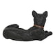 image 2 of Something Different Laying Black Cat Figurine - Black/Green - One Size