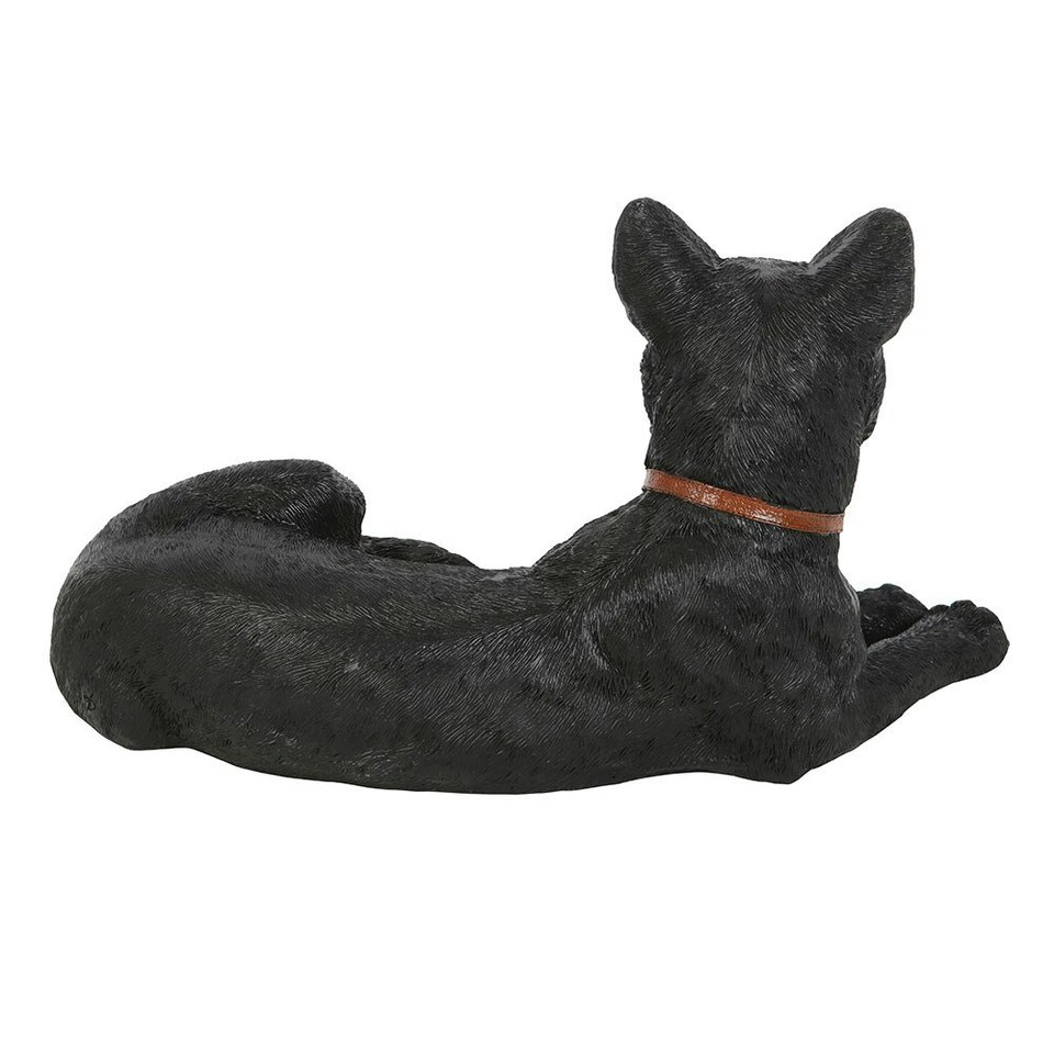 image 1 of Something Different Laying Black Cat Figurine - Black/Green - One Size