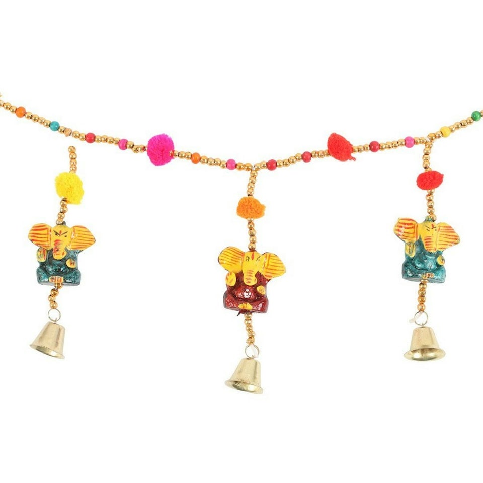 image 1 of Something Different Ganesh Garland - Multicoloured - One Size