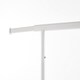 image 9 of House of Home Heavy Duty White Clothes Rail Adjustable Width, Height Shelf on Wheels, 100kg Capacity